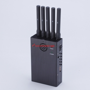 2015 New 4G LTE WIMAX Signal Jammer -Handheld Five Bands- Block 2G 3G 4G Phone Signals -Anti-trackin