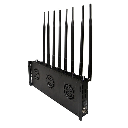 2023 Latest Mobile phone Signal Jammer 8 Antennas Adjustable 3G 4G Phone signal Blocker with 2.4G GPS 