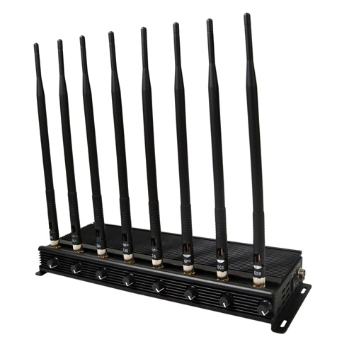 2023 Latest Mobile phone Signal Jammer 8 Antennas Adjustable 3G 4G Phone signal Blocker with 2.4G GPS 