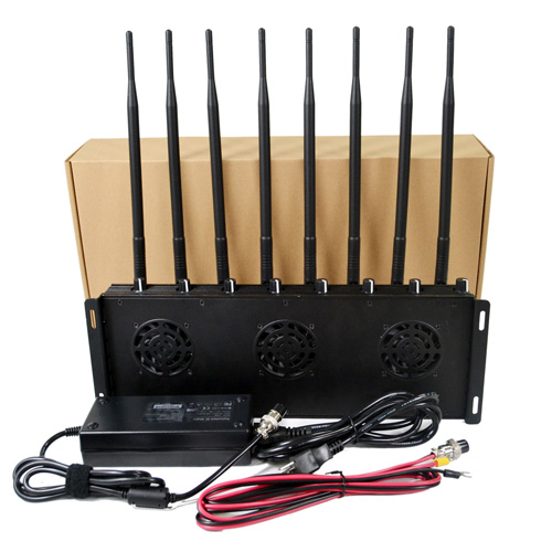 2023 Latest Mobile phone Signal Jammer 8 Antennas Adjustable 3G 4G Phone signal Blocker with 2.4G GPS 