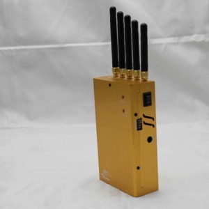5 Antenna Portable Signal Jammer for GPS WiFi Bluetooth 3G 4G Mobile Phone