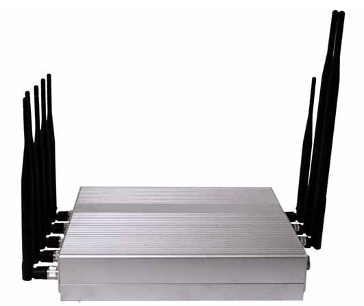 Powerful Desktop 3G 4G Cell phone Bluetooth Jammer with 16W 8 Antennas