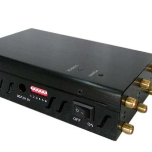 Selectable 6 Antenna GPS LoJack 4G WIMAX Phone Signal Jammer