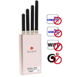 Mini Portable GSM CDMA DCS PHS 3G WiFi Cell Phone Jammer Signal protector With Coverage 5~10m