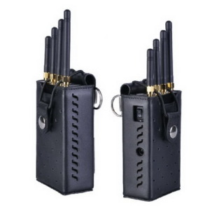High Power Portable Cell Phone Jammer Wi-Fi GPS Blocker With Coverage 5-15 m Grey