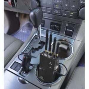 High Power Portable Cell Phone Jammer Wi-Fi GPS Blocker With Coverage 5-15 m Grey