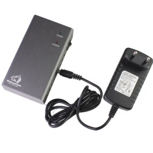 High Power Portable Cell Phone Jammer Wi-Fi GPS Blocker With Coverage 5-15 m Grey