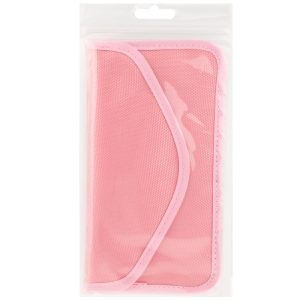 Anti-radiation Cloth Pouch Suitable For Apple iPhone Samsung Sony Nokia HTC LG ASUS VIVO HUAWEI LENOVO Less than 6.3 inch Pink