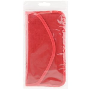 Anti-radiation Cloth Pouch Suitable For Apple iPhone Samsung Sony Nokia HTC LG ASUS VIVO HUAWEI LENOVO Less than 6.3 inch Red