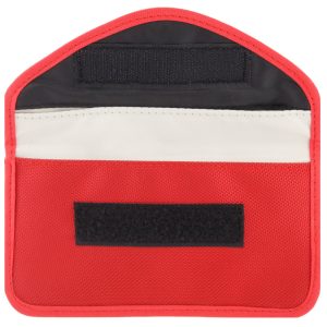 Anti-radiation Cloth Pouch Suitable For Apple iPhone Samsung Sony Nokia HTC LG ASUS VIVO HUAWEI LENOVO Less than 6.3 inch Red