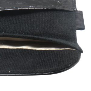 Crocodile PU Leather Protective Anti-Radiation Signal Blocking Case Pouch For Cell Phone Black 6.1 x 3.3 inches