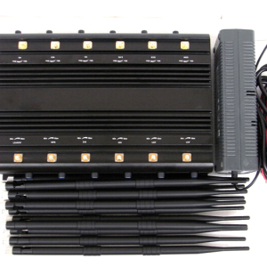 Signal Jammer Factory lanuched 12 Antenna Select Bands Desktop Cellphone signal jammer with Cooling Fan