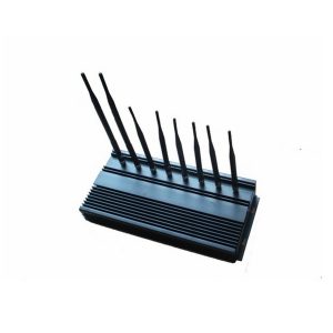 16W Sensitive Desktop WiFi Bluetooth GPS LoJack UHF VHF 3G Phone Signal Jamer