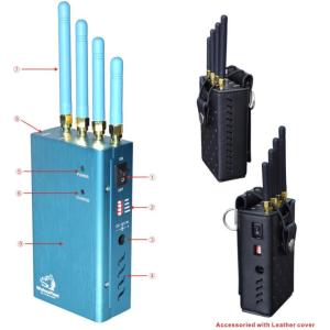 High Power Handheld Signal Jammer (For worldwide all Networks) Portable Car GPS(GPSL1/L2/L3/L4/L5) Jammer