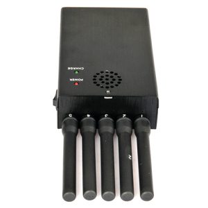 GPS 3G All Frequency Portable Cell Phone Jammer with 5 Powerful Antenna