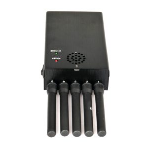 Handheld WIFI GPS signal blocker and 5 Antenna jammer