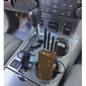 High Power Portable Cell Phone Blocker Wi-Fi GPS Signal Jammer With Coverage 5-15 m Golden