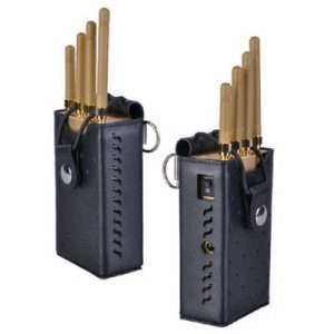 High Power Portable Cell Phone Blocker Wi-Fi GPS Signal Jammer With Coverage 5-15 m Golden