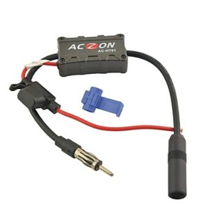 Vehicles Car Radio FM Antenna Signal Amplifier Booster for Both AM and FM Radio Stations