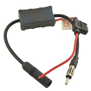 Vehicles Car Radio FM Antenna Signal Amplifier Booster for Both AM and FM Radio Stations