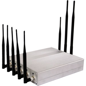 Sensitive 8 Antenna Jammer for Mobile Phone GPS WiFi VHF UHF