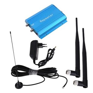 New GSM980 Blue Cell Mobile Phone Signal Amplifier Booster Repeater + Antenna
