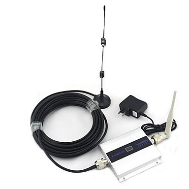 LCD Display Mini W-CDMA 2100MHz Mobile Phone 3G Signal Booster + Antenna with 10m Cable
