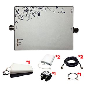 Lintratek? GSM 900MHz Cell Phone Signal Boosters for Big Area Two Indoor Antennas Full Kits Mobile Phone Repeater