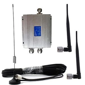 New LCD CDMA 850MHz Cell Phone Signal Repeater Booster Amplifier + Antenna Kit