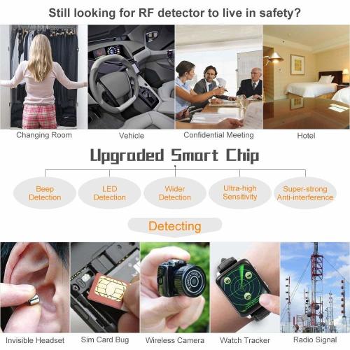 1MHz-8000MHz Radio Detection Anti Spy Signal Hidden Camera GSM Audio Bug Finder 4G GPS Signals Lens RF Tracker Detectors