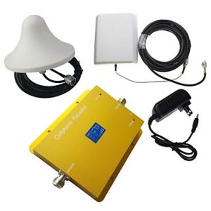 New LCD Display GSM900MHz WCDMA2100MHz Dual Band Phone Signal Booster Repeater with Panel and Ceiling Antenna