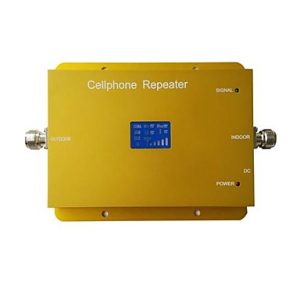 New LCD Display GSM900MHz WCDMA2100MHz Dual Band Phone Signal Booster Repeater with Panel and Ceiling Antenna