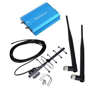 New GSM 900MHz Blue Cell Phone Signal Repeater Booster Amplifier YaGi Antenna Kit