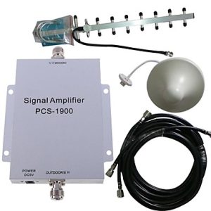 PCS 1900MHZ Cell Phone Signal Booster Amplifier Repeater Antenna Kit 500M2