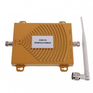 New GSM WCDMA 900/2100MHz Dual Band Cell Phone Signal Booster Repeater Antenna Kit