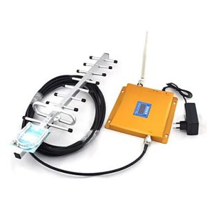 LCD Display GSM 900Mhz Mobile Phone Signal Booster , GSM980 Signal Repeater + Yagi Antenna with 10m Cable
