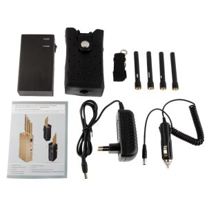 High Power Portable Cell Phone 3G 4G LTE Signal Jammer With Coverage 5~15 m