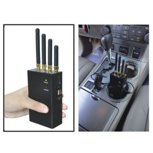 High Power Portable Cell Phone Blocker And Wifi Signal Jammer With Coverage 5~15 m