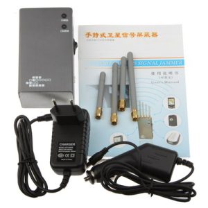 808HF Silver Portable GSM CDMA DCS PHS 3G GPS Cell Phone Signal Jammer With Coverage 5~20m