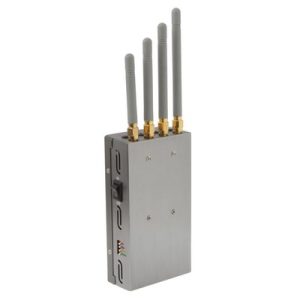 808HF Silver Portable GSM CDMA DCS PHS 3G GPS Cell Phone Signal Jammer With Coverage 5~20m