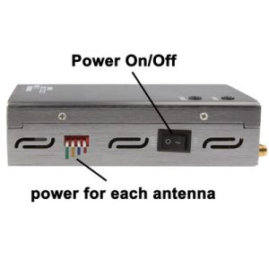 808HF Silver Portable GSM CDMA DCS PHS 3G GPS Cell Phone Signal Jammer With Coverage 5~20m