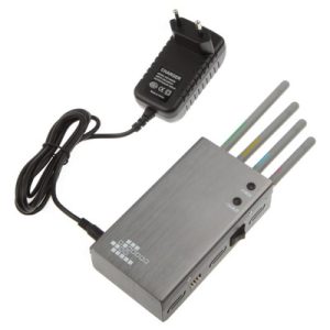 808HF Silver Portable GSM CDMA DCS PHS 3G GPS Cell Phone Signal Jammer With Coverage 5~20m