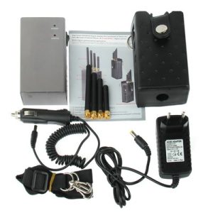 High Power Portable Cell Phone Blocker And Wi-Fi And GPS Signal Jammer With Coverage 5~15 m