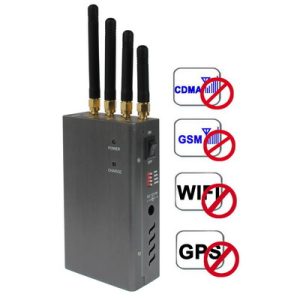 High Power Portable Cell Phone Blocker And Wi-Fi And GPS Signal Jammer With Coverage 5~15 m
