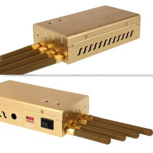 High Power Portable Cell Phone Blocker And GPS Signal Jammer With Coverage 5~15 m