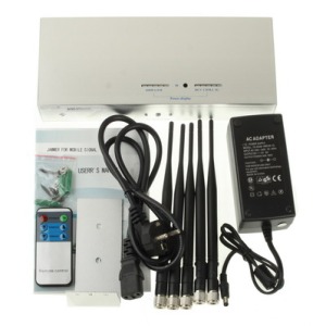 Mobile Phone Signal Isolator Remote Control CDMA GSM DCS 3G 450MHZ Coverage 25 m