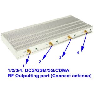 Cell Phone Signal Isolator Remote Control CDMA GSM DCS 3G Jammer With Coverage 20 m