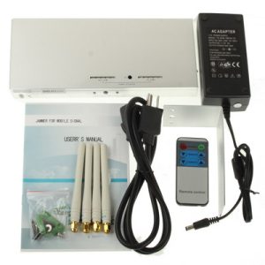 Cell Phone Signal Isolator Remote Control CDMA GSM DCS 3G Jammer With Coverage 20 m