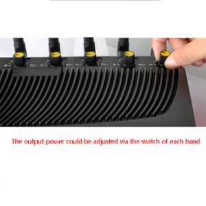 Mobile Phone And GPS Signal Jammers GPS GSM 3G With Coverage 40 m 5 Antennas For America Market With 130D