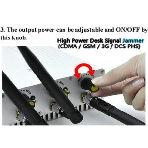Cell Phone Signal Jammer Remote Control CDMA GSM DCS 3G Coverage 40 m